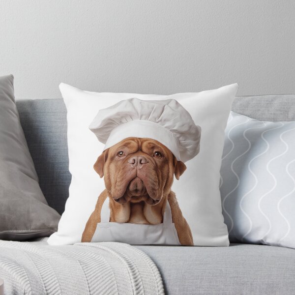 Item preview, Dogue de Bordeaux Chef Dog Funny Cooking Apron Hat Cute Pet Portrait designed and sold by LazyOwlStore.
