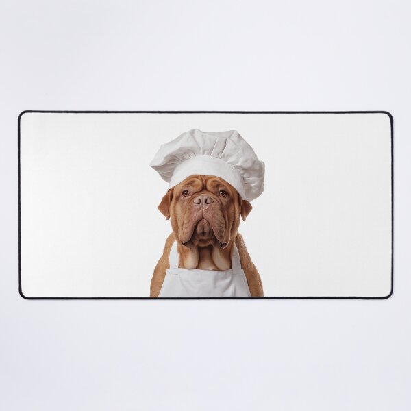 Item preview, Dogue de Bordeaux Chef Dog Funny Cooking Apron Hat Cute Pet Portrait designed and sold by LazyOwlStore.