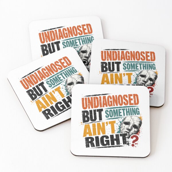 Item preview, Undiagnosed But Something Ain't Right? Mental Health Anxiety Depression Struggle designed and sold by RetroMini2026.