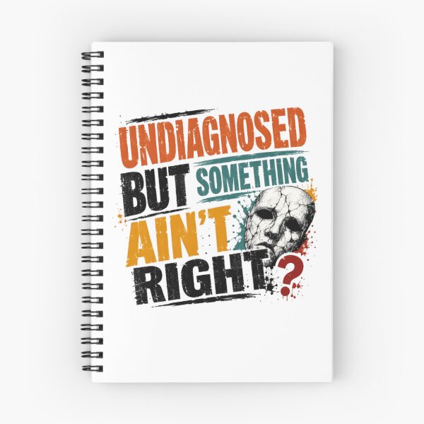Item preview, Undiagnosed But Something Ain't Right? Mental Health Anxiety Depression Struggle designed and sold by RetroMini2026.