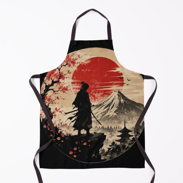 Item preview, Japanese Samurai Spirit Red Sun Warrior – Traditional Japan Culture Minimalist Art designed and sold by Shakhbata-1.