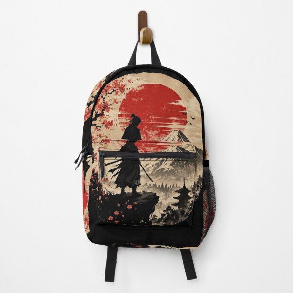 Item preview, Japanese Samurai Spirit Red Sun Warrior – Traditional Japan Culture Minimalist Art designed and sold by Shakhbata-1.