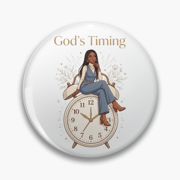 Item preview, God's Timing - Black Woman With Jumpsuit designed and sold by Amanio.