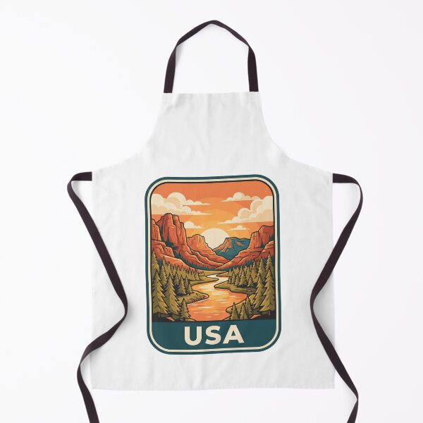 Item preview, American Wilderness Canyon River Sunset Vintage Trave designed and sold by Paper Drip.
