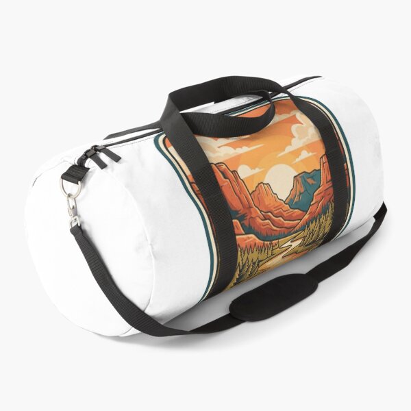 Item preview, American Wilderness Canyon River Sunset Vintage Trave designed and sold by Paper Drip.