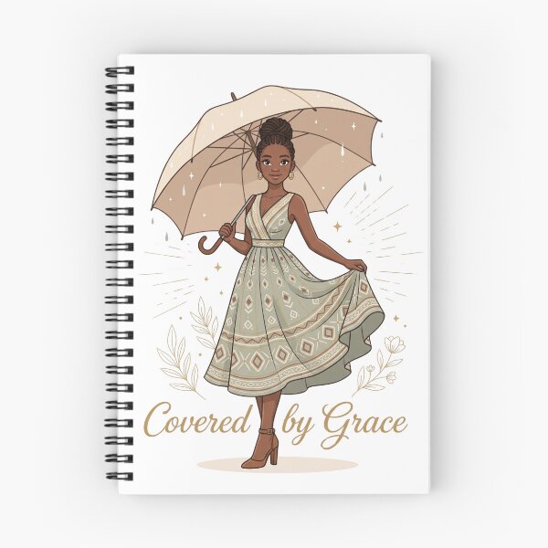 Item preview, Covered by Grace - Black Woman With Gold Umbrella designed and sold by Amanio.