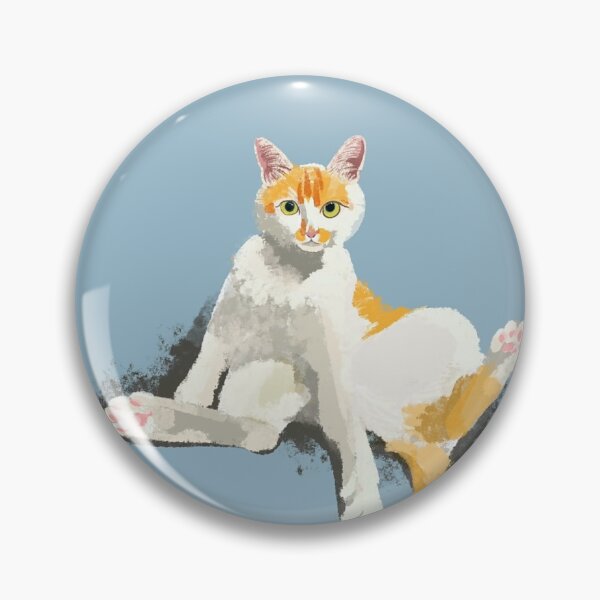 Item preview, Chonky Orange Tabby Cat Sitting Pose Digital Painting  designed and sold by mj0128.