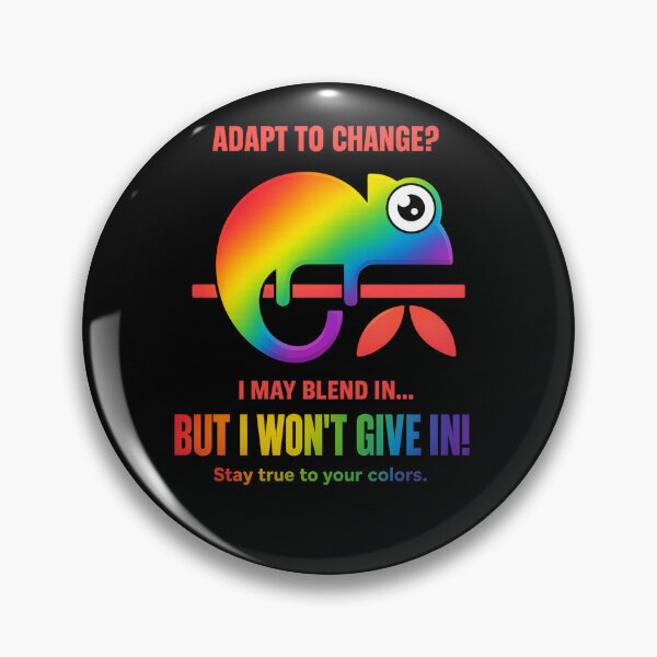 Item preview, Adapt to Change? | Authenticity Chameleon – Rainbow Edition designed and sold by kjson1.