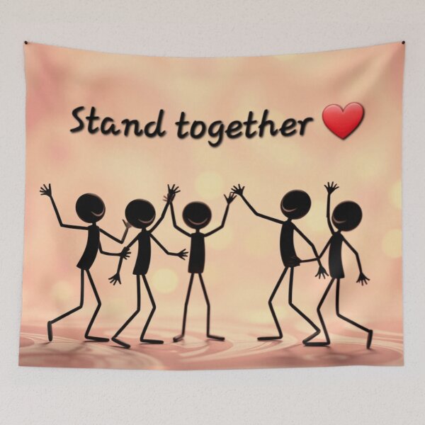 Item preview, Standing together illustration  designed and sold by Fayes4Art.