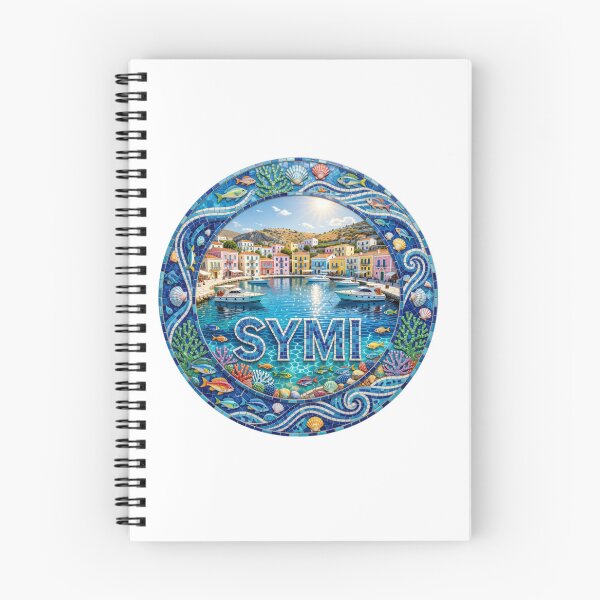 Item preview, Symi Island Mosaic Travel Sticker Summer Souvenir designed and sold by Imaginarium of Chaos falcon88 .