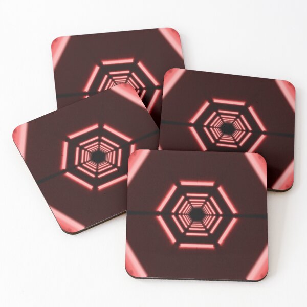 Item preview, Hexagonal Tunnel & Red Neon Lights designed and sold by Electric Shock!! Design.