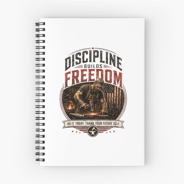Item preview, Discipline Builds Freedom-Blacksmith Vintage Motivational Graphic T-Shirt designed and sold by DomKo10.