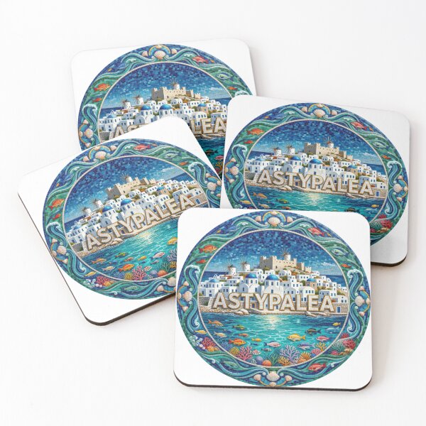 Item preview, Astypalea Island Mosaic Travel Sticker Summer Souvenir designed and sold by Imaginarium of Chaos falcon88 .