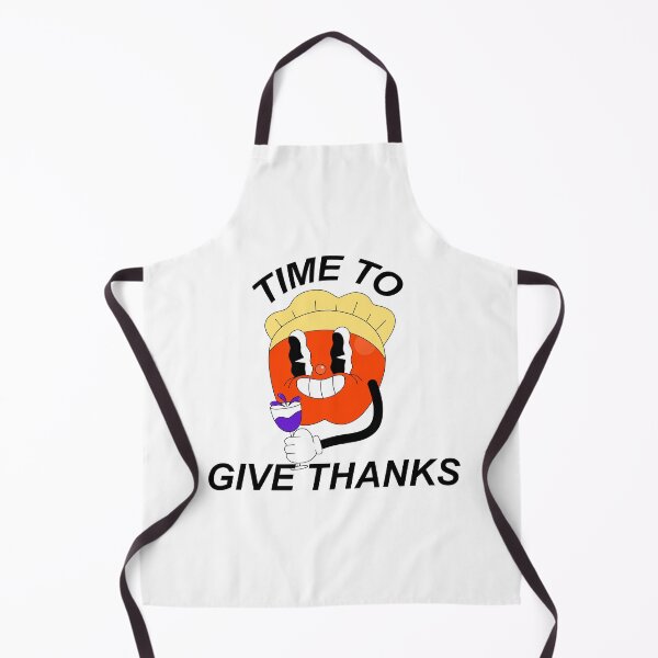 Item preview, 'TIME TO GIVE THANKS' Retro Chef Tomato Wine Vintage Cartoon designed and sold by manojbalan1968.