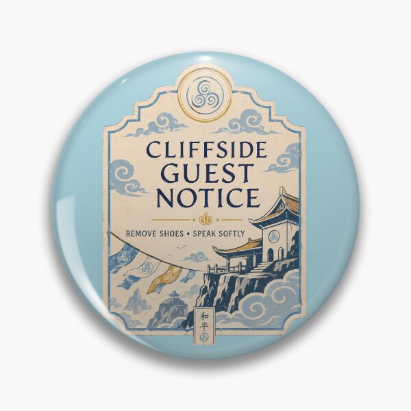 Item preview, Air Temple Cliffside Guest Notice designed and sold by agearb.