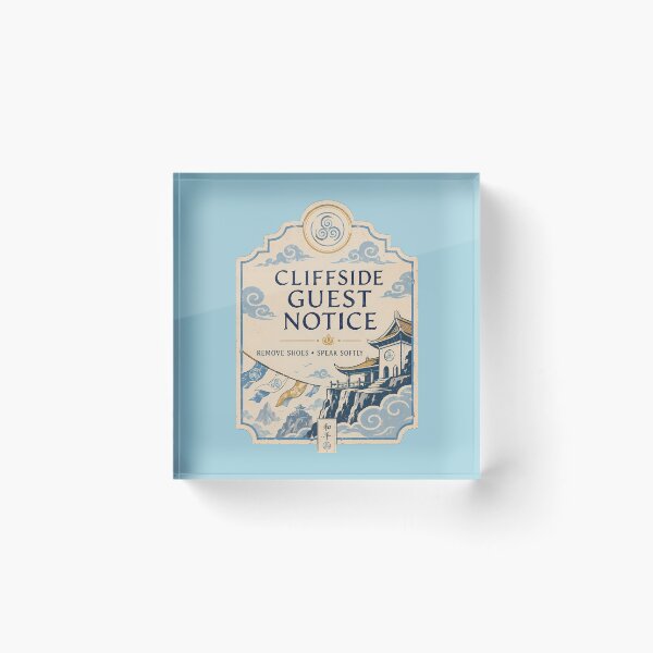 Item preview, Air Temple Cliffside Guest Notice designed and sold by agearb.