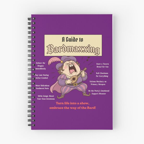Item preview, A Guide to Bardmaxxing (Dark Edition) - DND RPG Meme designed and sold by Dice_Goblin_Studio.