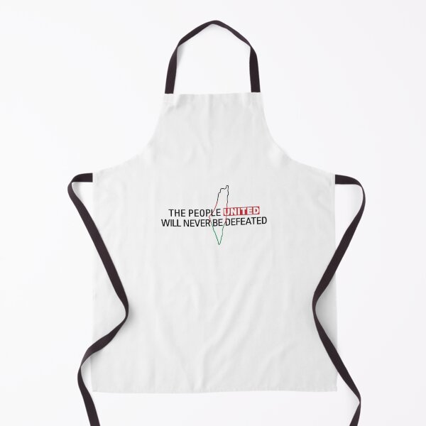 Item preview, The People United Will Never Be Defeated, Free Palestine Art -Black designed and sold by Hurriyyatee.
