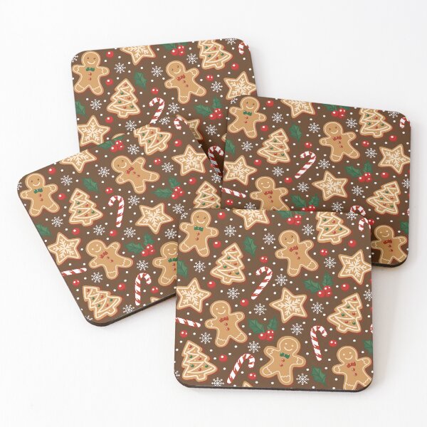 Item preview, Cute Gingerbread Cookies & Candy Canes Christmas Seamless Pattern designed and sold by romyca creation_22.