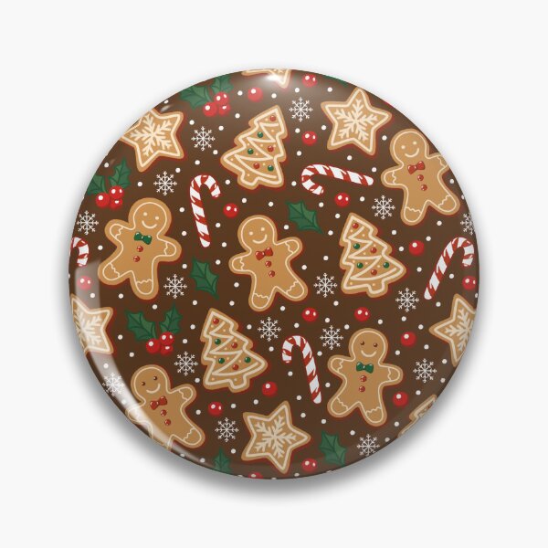 Item preview, Cute Gingerbread Cookies & Candy Canes Christmas Seamless Pattern designed and sold by romyca creation_22.