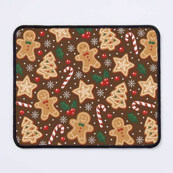 Item preview, Cute Gingerbread Cookies & Candy Canes Christmas Seamless Pattern designed and sold by romyca creation_22.