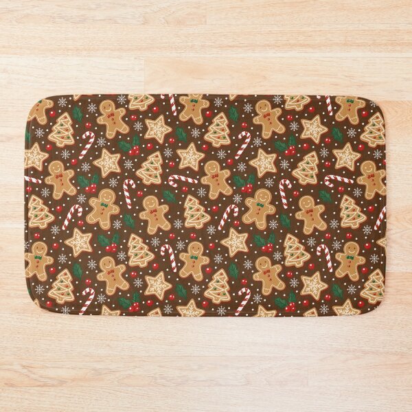 Item preview, Cute Gingerbread Cookies & Candy Canes Christmas Seamless Pattern designed and sold by romyca creation_22.
