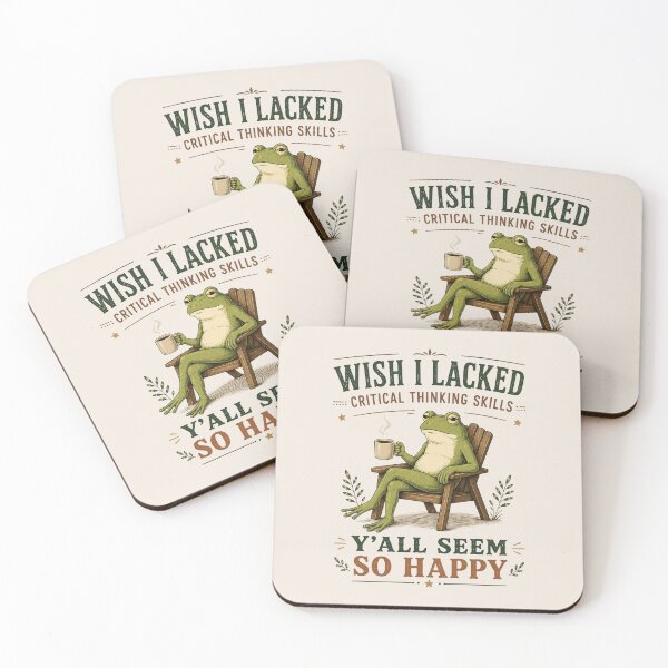 Item preview, Wish I Lacked Critical Thinking Skills Y'all Seem So Happy, Funny Sarcastic Quote Gift, Introvert Humor designed and sold by Quiajia.