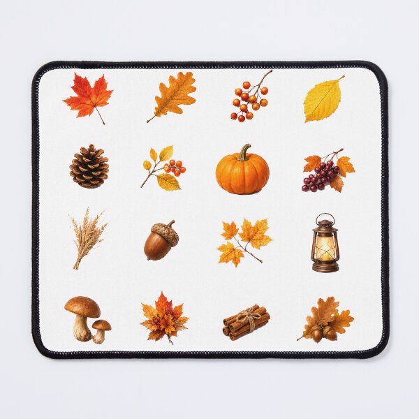 Item preview, Autumn Harvest Maple Leaves Pumpkin Acorn Cozy Fall Aesthetic designed and sold by Rehnair.