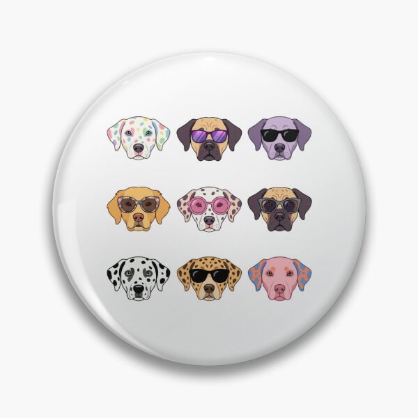 Item preview, Cute Dogs Wearing Sunglasses Art Print Cool Pups Pop Art Puppy Lover Gift designed and sold by raedattia.