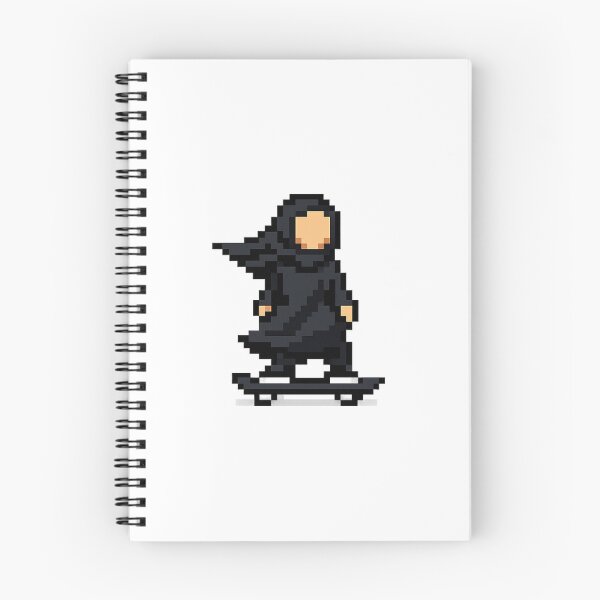 Item preview, Pixel Muslim Skateboard Girl designed and sold by ZenOtaku Lab.