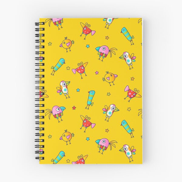 Item preview, Colorful Birds on Yellow designed and sold by MissMelsa.