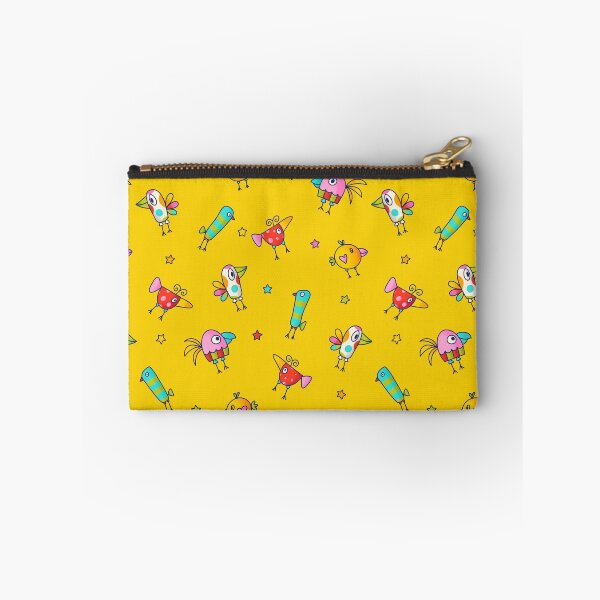 Item preview, Colorful Birds on Yellow designed and sold by MissMelsa.