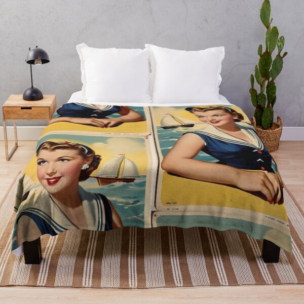 Item preview, Art - Young pin-up style woman, Nostalgic aesthetic of the 1950s designed and sold by Beat-It.
