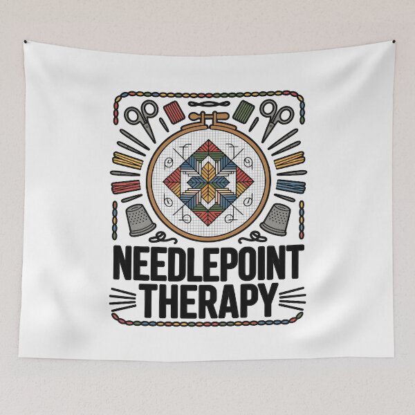 Item preview, Needlepoint Therapy Embroidery designed and sold by MooonTees.