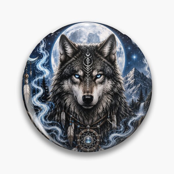Item preview, Mystic Moon Wolf designed and sold by VerdePegajoso.
