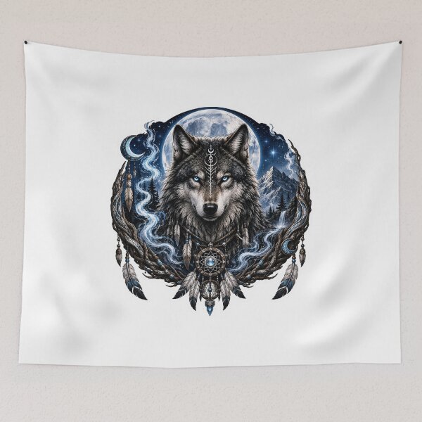 Item preview, Mystic Moon Wolf designed and sold by VerdePegajoso.