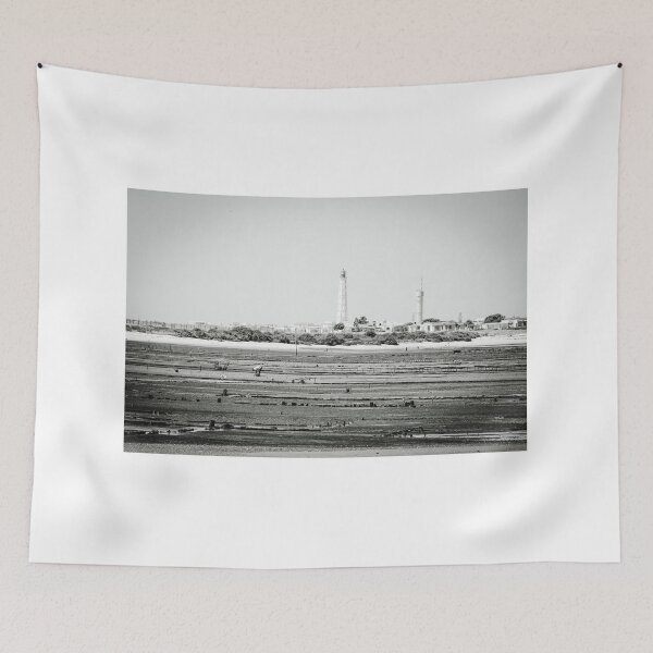 Item preview, Coastal Lighthouse in Black and White designed and sold by eddiebarronshop.