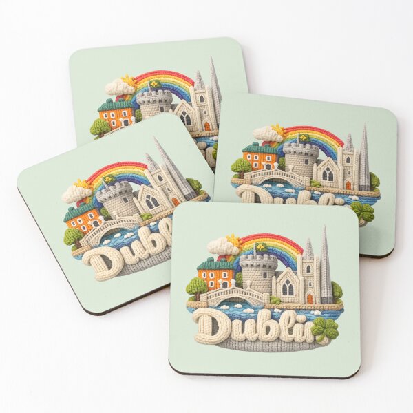 Item preview, Cute Knitted Dublin Landmark | Handmade Yarn Knit Travel Souvenir designed and sold by Moons Studio.