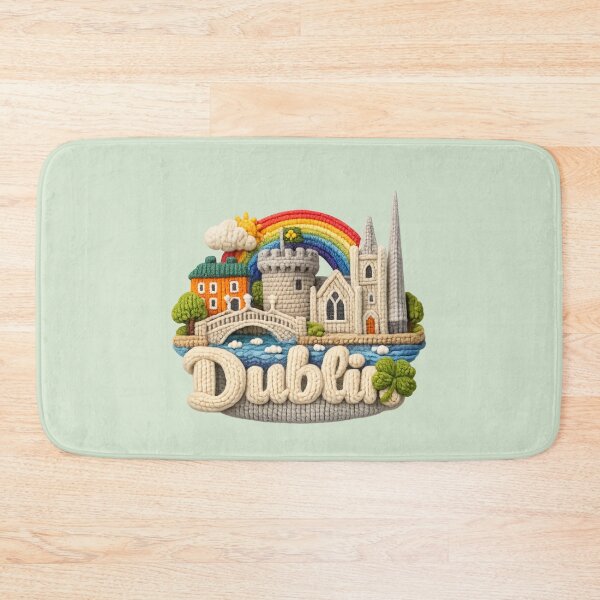 Item preview, Cute Knitted Dublin Landmark | Handmade Yarn Knit Travel Souvenir designed and sold by Moons Studio.