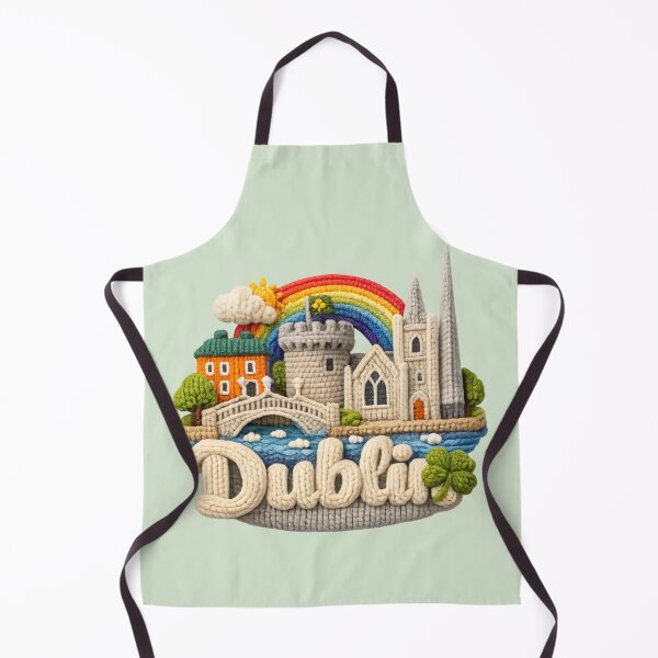 Item preview, Cute Knitted Dublin Landmark | Handmade Yarn Knit Travel Souvenir designed and sold by Moons Studio.