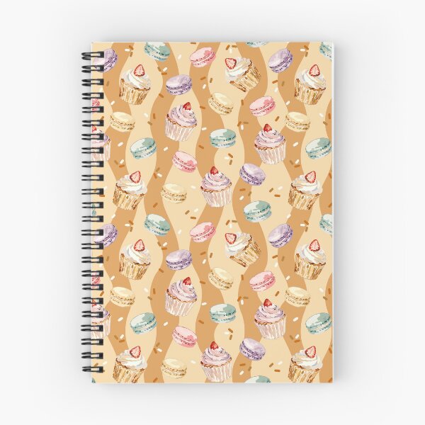 Item preview, Watercolor Cupcakes & Macarons Seamless Dessert Pattern designed and sold by romyca creation_22.