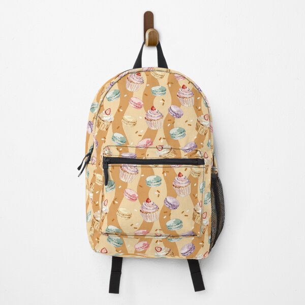 Item preview, Watercolor Cupcakes & Macarons Seamless Dessert Pattern designed and sold by romyca creation_22.
