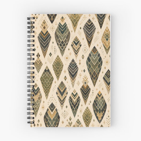 Item preview, Minimalist Art Deco Cobra Scale Pattern | Luxury Geometric Seamless Emerald & Gold Reptile Design designed and sold by OpenDreamArts.