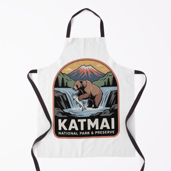 Item preview, Katmai National Park and Preserve Vintage Travel Badge designed and sold by Teelogic.