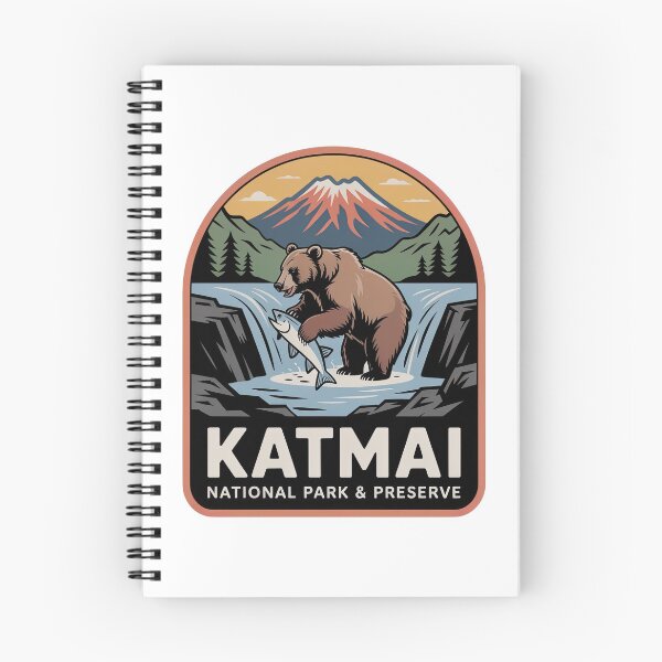 Item preview, Katmai National Park and Preserve Vintage Travel Badge designed and sold by Teelogic.