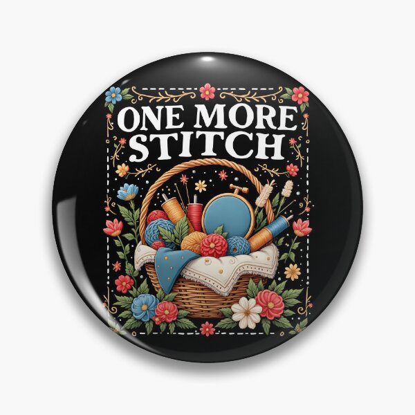 Item preview, One More Stitch Embroidery designed and sold by MooonTees.