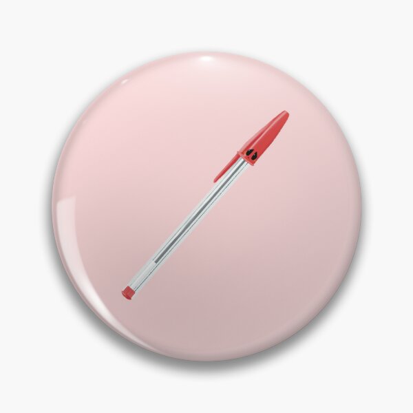 Item preview, Kawaii Sad Red Biro Office Stationery Art designed and sold by Designs By Amber.