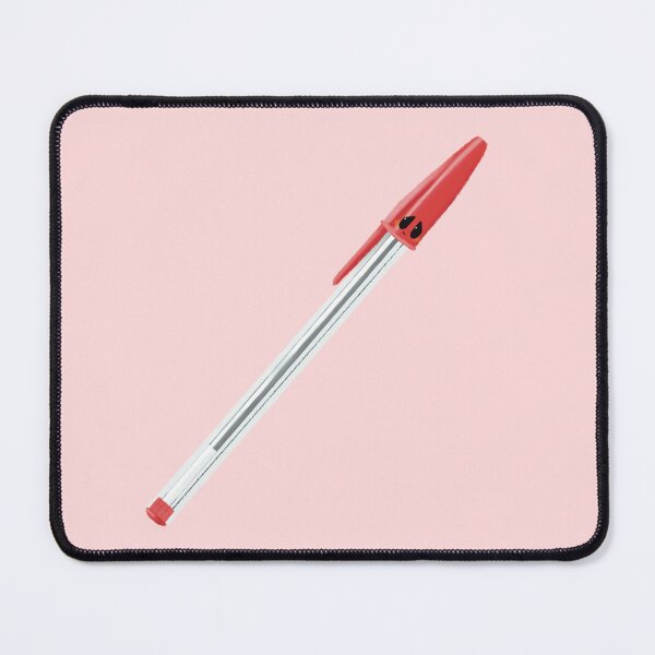 Item preview, Kawaii Sad Red Biro Office Stationery Art designed and sold by Designs By Amber.
