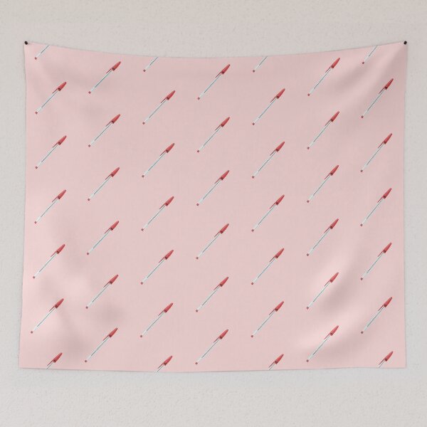 Item preview, Kawaii Sad Red Biro Office Stationery Art designed and sold by Designs By Amber.