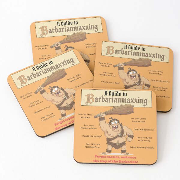 Item preview, A Guide to Barbarianmaxxing (Light Edition) - DND RPG Meme designed and sold by Dice_Goblin_Studio.